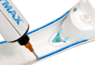 Dymax UV/Visible light-curable form in place gaskets being applied to a product